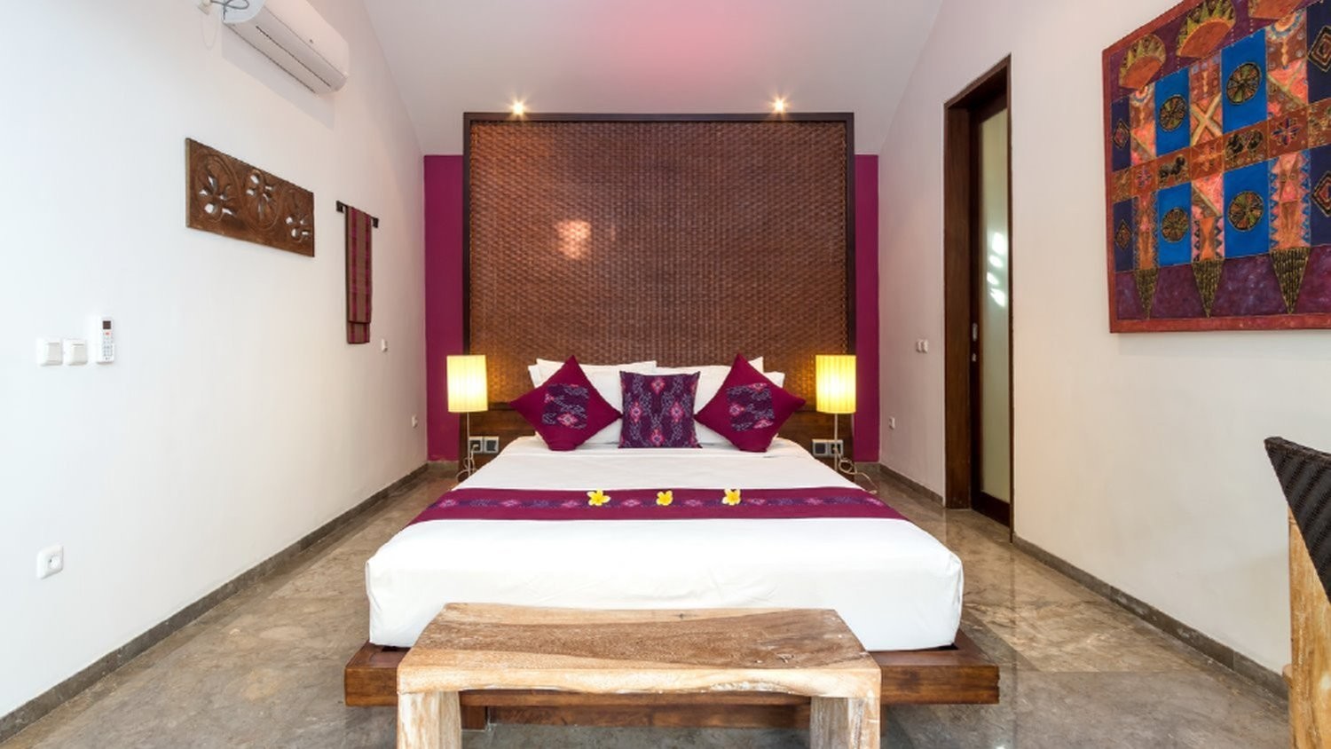 Villa Anjali Purple Seminyak  Bali bedrooms  Best Price Reviews 